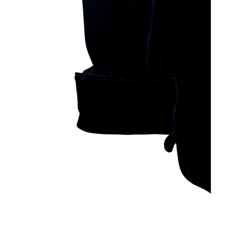 Act lll Vintage 70's Boho Navy Velvet top - Picture 5 of 5